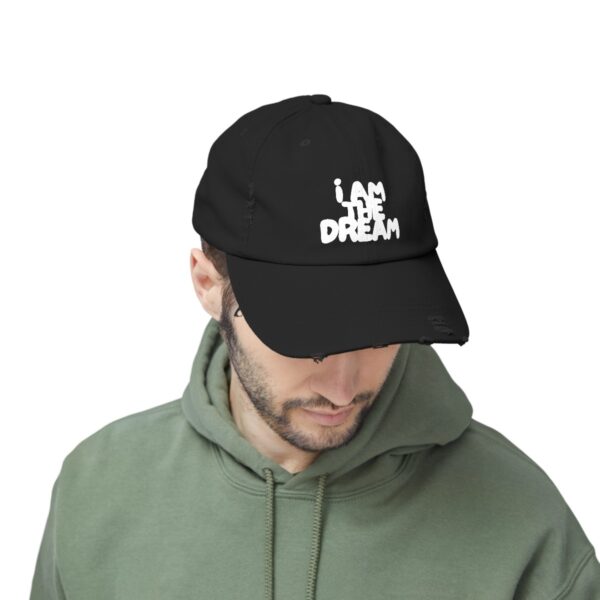 I Am the Dream Distressed Cap (White Lettering) - Image 13