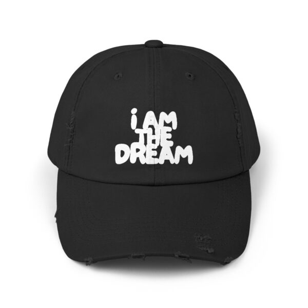 I Am the Dream Distressed Cap (White Lettering) - Image 9