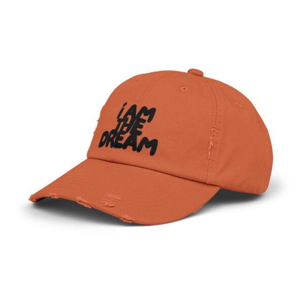 I Am the Dream Distressed Cap (Black Lettering) - Image 10