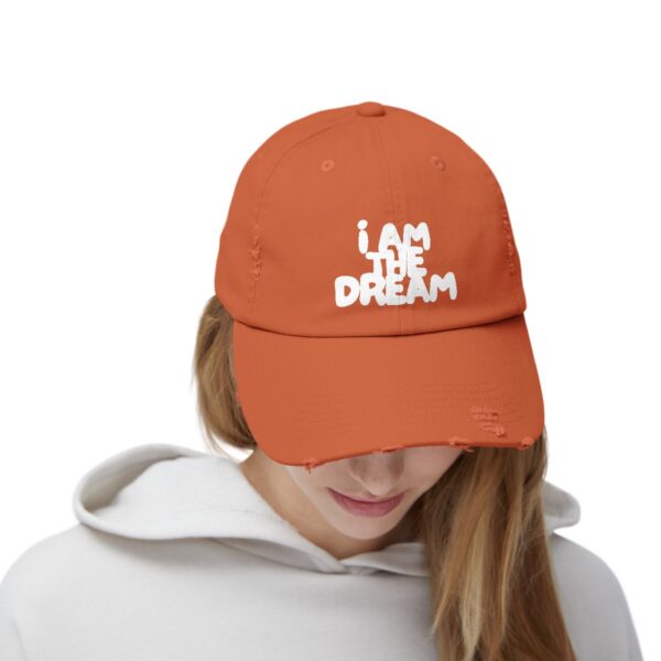 I Am the Dream Distressed Cap (White Lettering) - Image 19