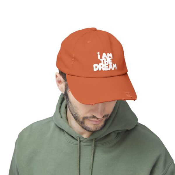 I Am the Dream Distressed Cap (White Lettering) - Image 21