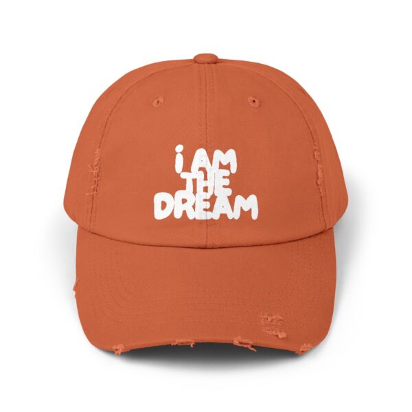 I Am the Dream Distressed Cap (White Lettering) - Image 17