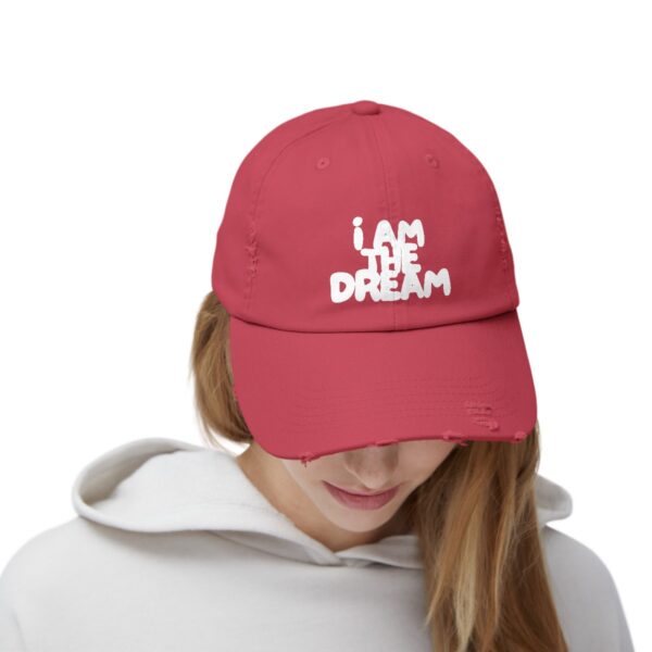 I Am the Dream Distressed Cap (White Lettering) - Image 35