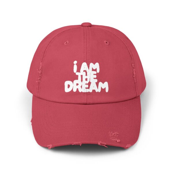 I Am the Dream Distressed Cap (White Lettering) - Image 33