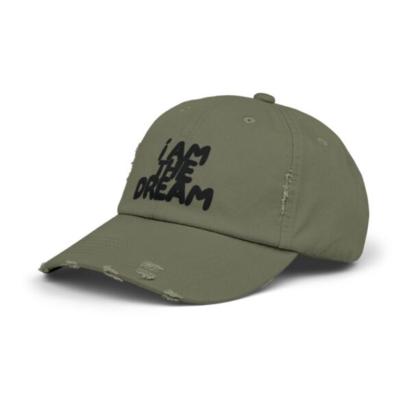 I Am the Dream Distressed Cap (Black Lettering) - Image 18