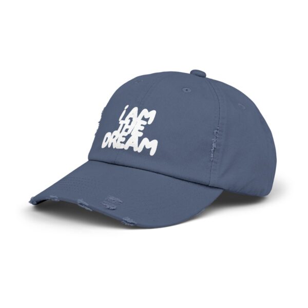 I Am the Dream Distressed Cap (White Lettering) - Image 2