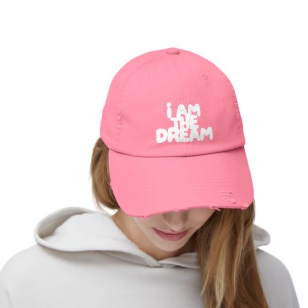 I Am the Dream Distressed Cap (White Lettering) - Image 27