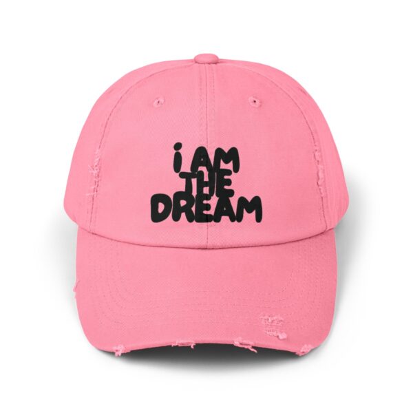 I Am the Dream Distressed Cap (Black Lettering)