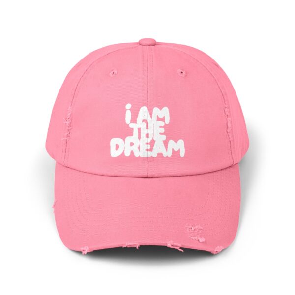 I Am the Dream Distressed Cap (White Lettering) - Image 25