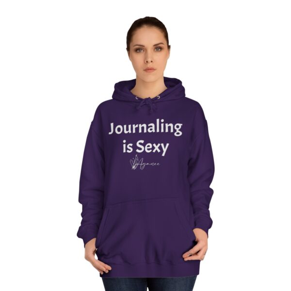 "Journaling is Sexy" Cozy Hoodie - Image 4